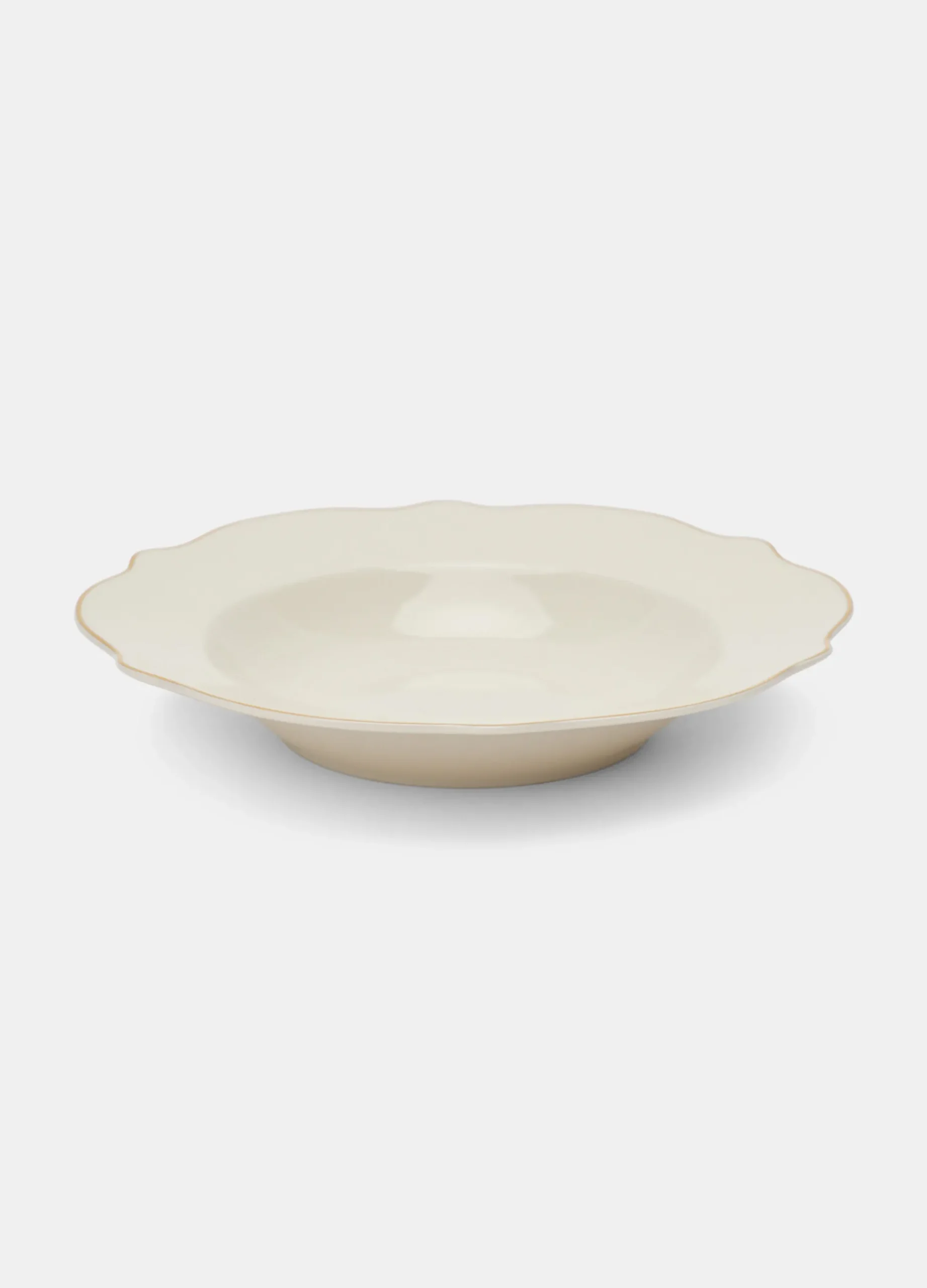 Piatto fondo in porcellana bone china*Croff Hot