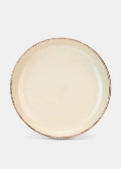 Piatto piano in ceramica con bordo*Croff Online