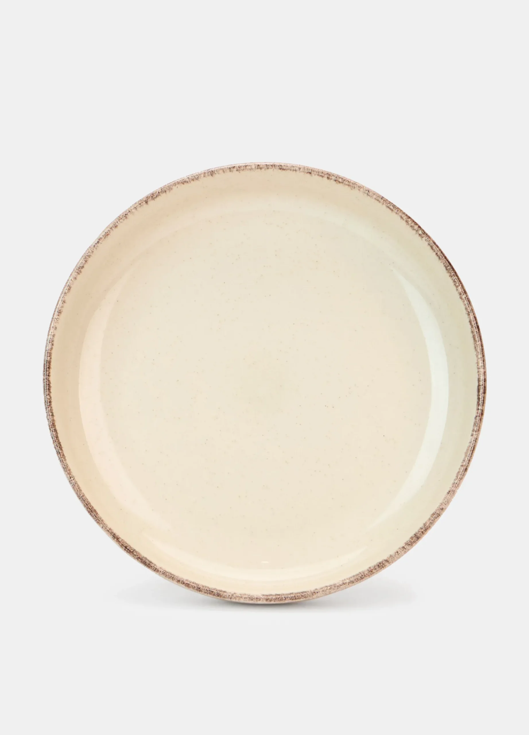 Piatto piano in ceramica con bordo*Croff Online