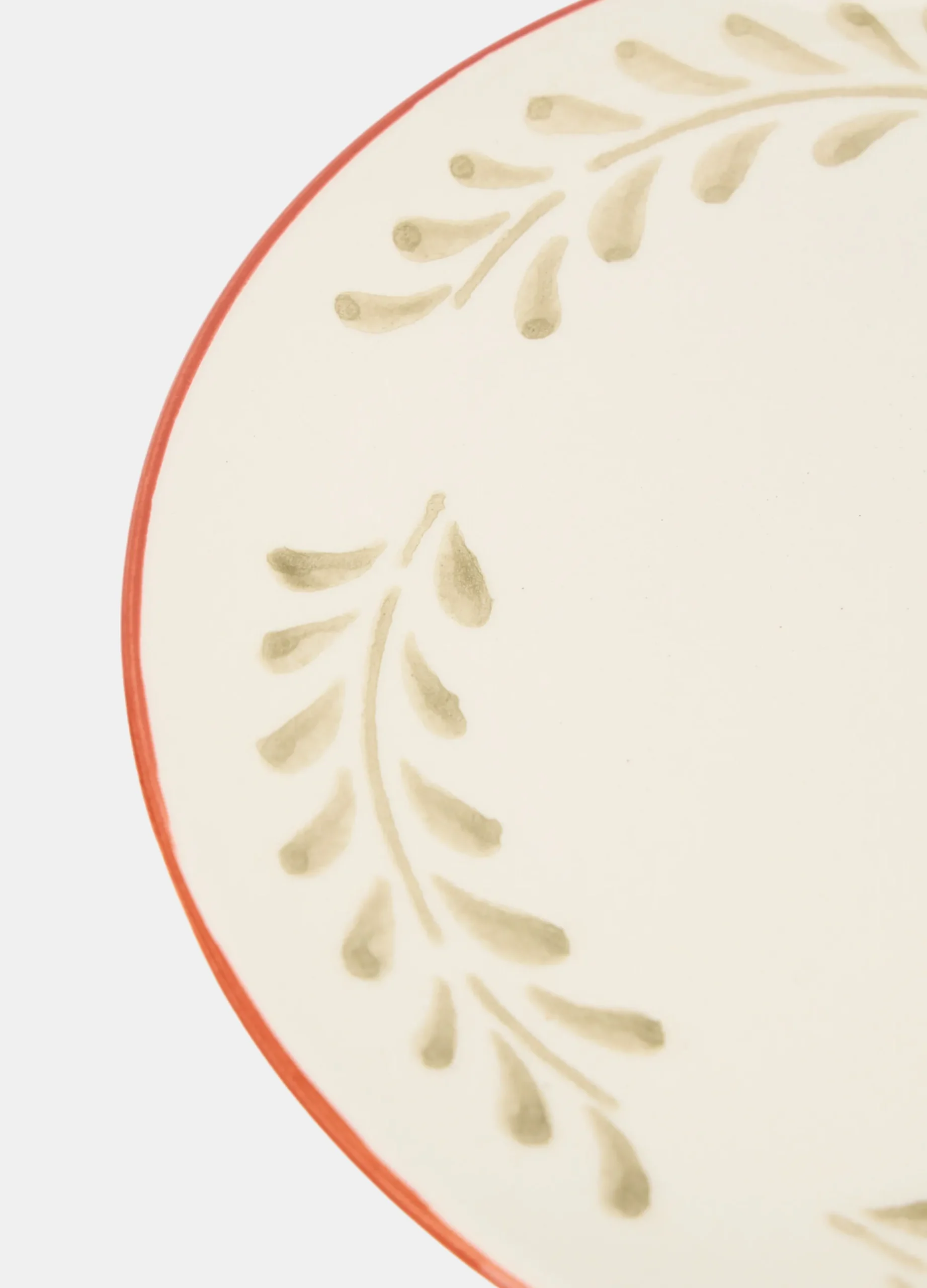 Piatto piano in ceramica con fiore*Croff New