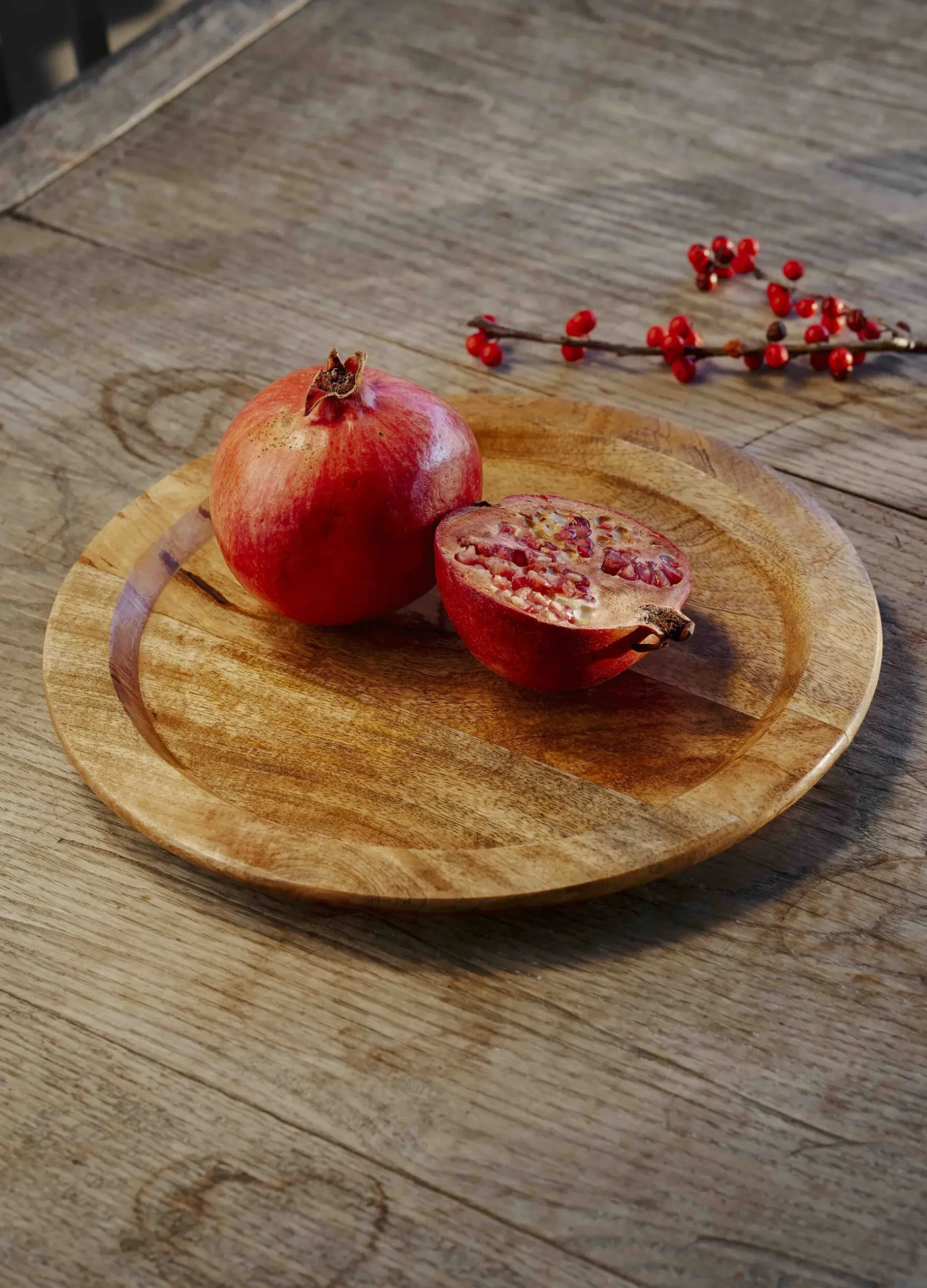 Piatto portata in legno di mango*Croff Online