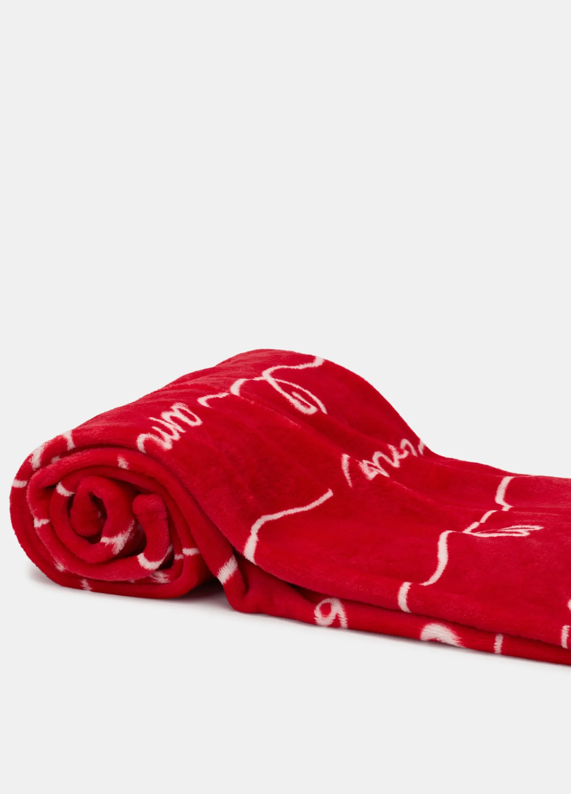 Plaid in pile con stampa love*Croff Online