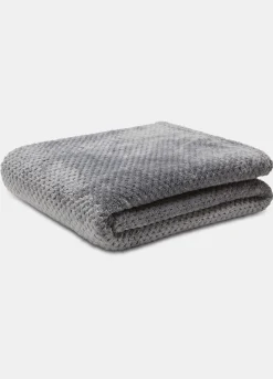 Plaid singolo in waffle tinta unita*Croff Discount