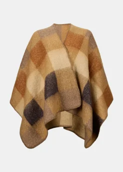 Poncho aperto a quadri*Croff