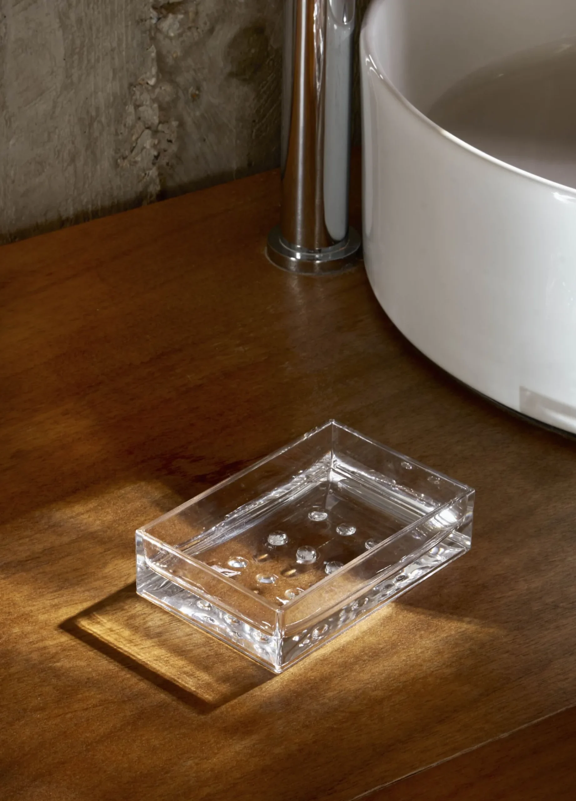 Porta sapone squadrato in plastica*Croff Outlet