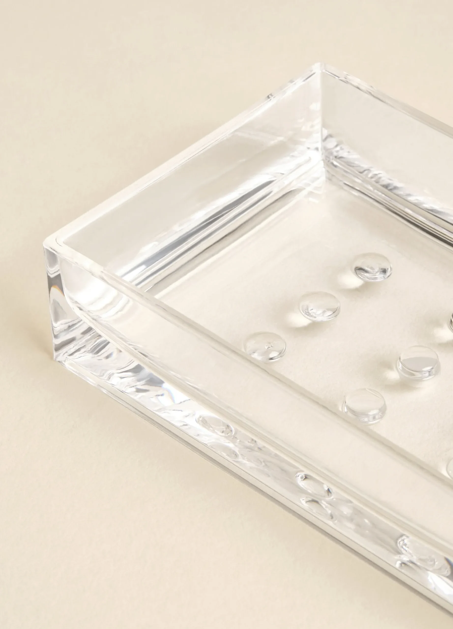 Porta sapone squadrato in plastica*Croff Outlet