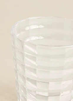 Porta spazzolino in plastica lavorata*Croff Outlet