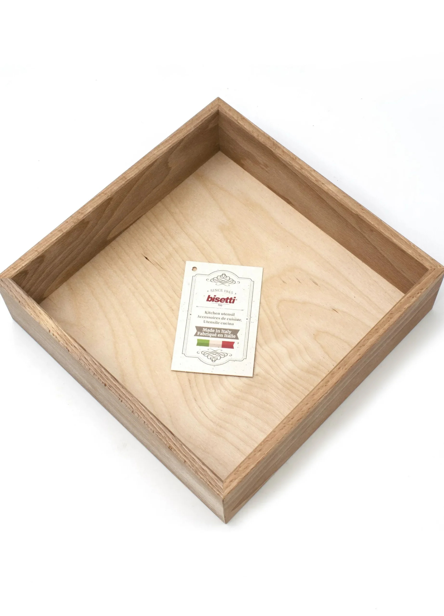 Porta tovaglioli quadrato in legno di faggio massello Made in Italy*Croff Outlet