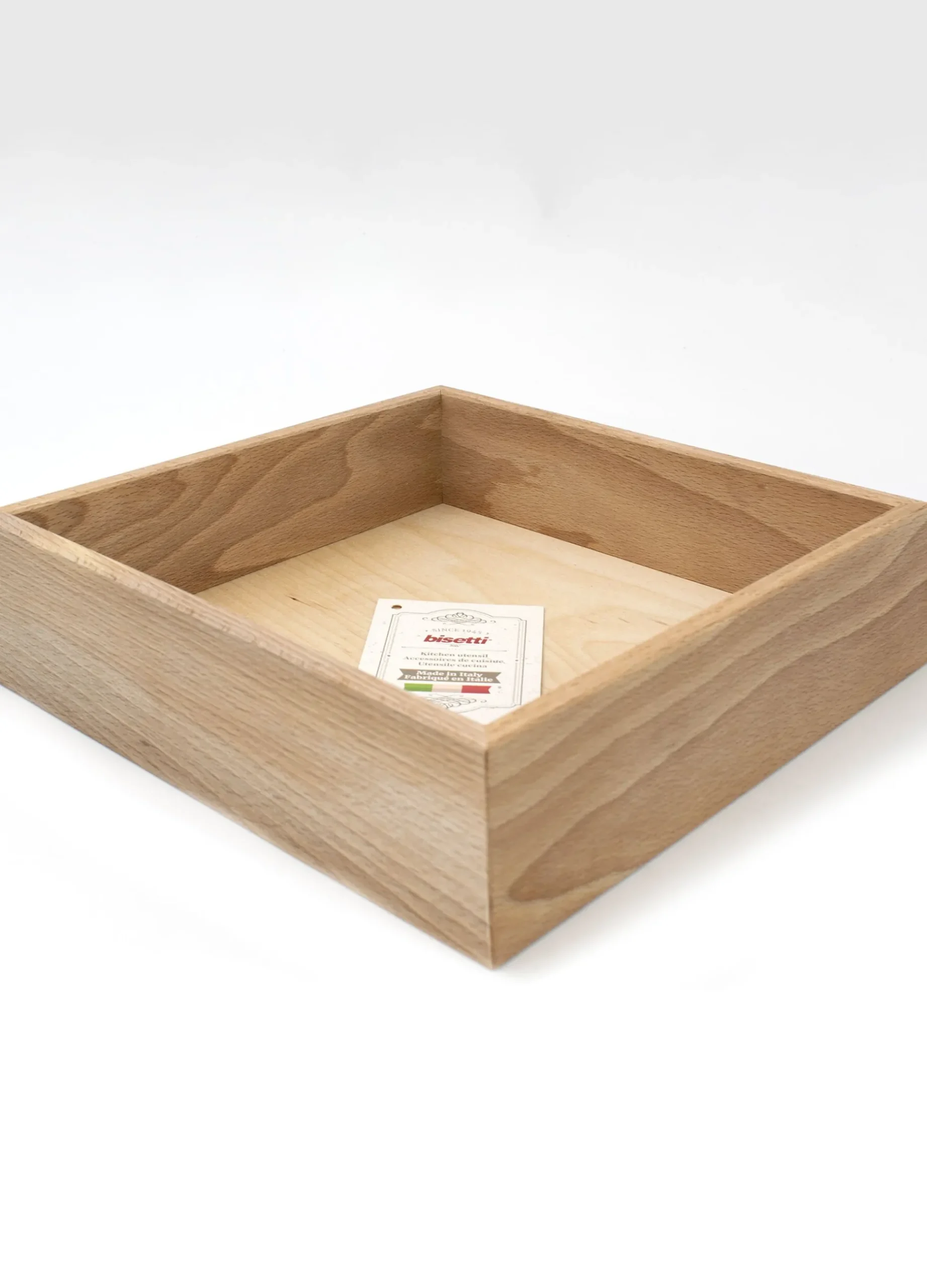 Porta tovaglioli quadrato in legno di faggio massello Made in Italy*Croff Outlet