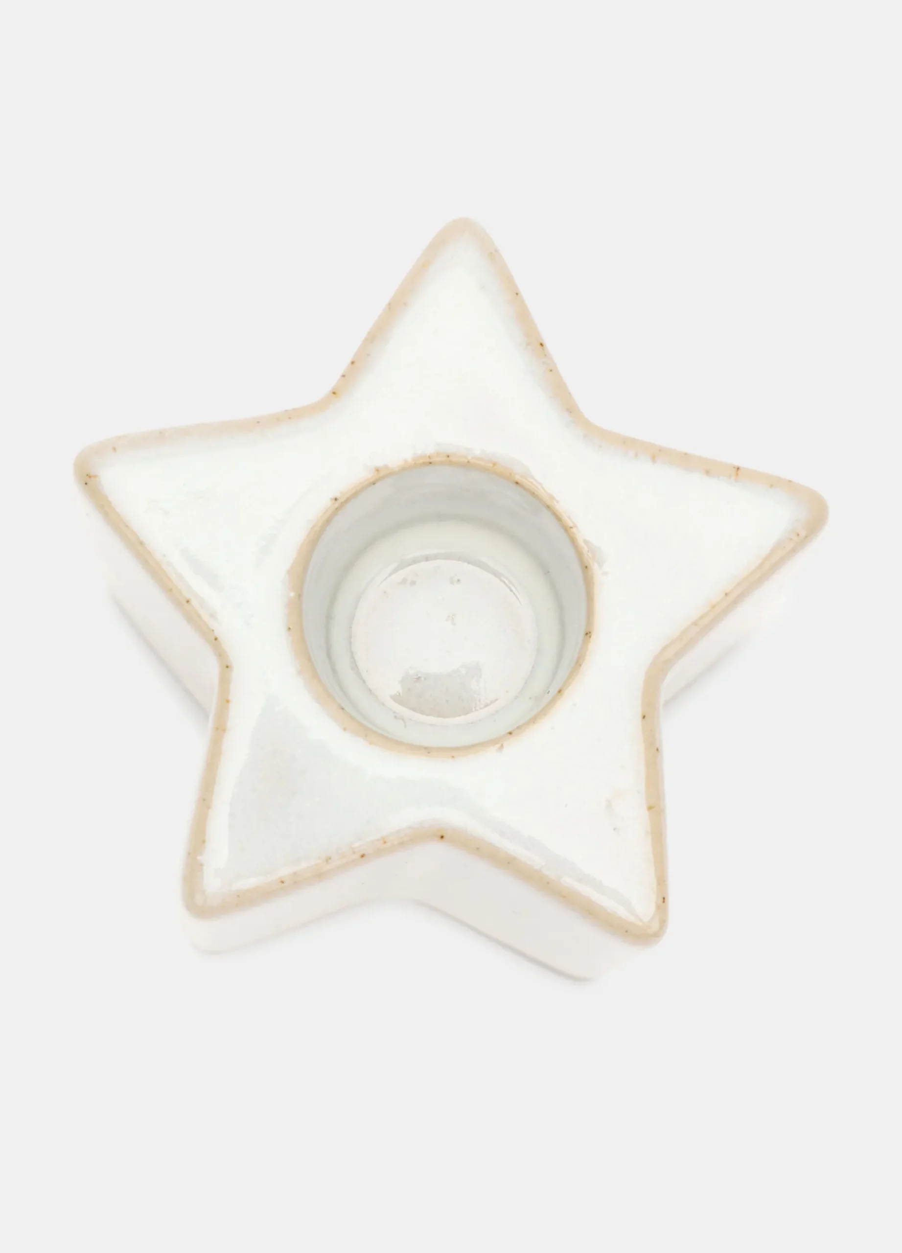 Portacandela a stella in ceramica*Croff Outlet