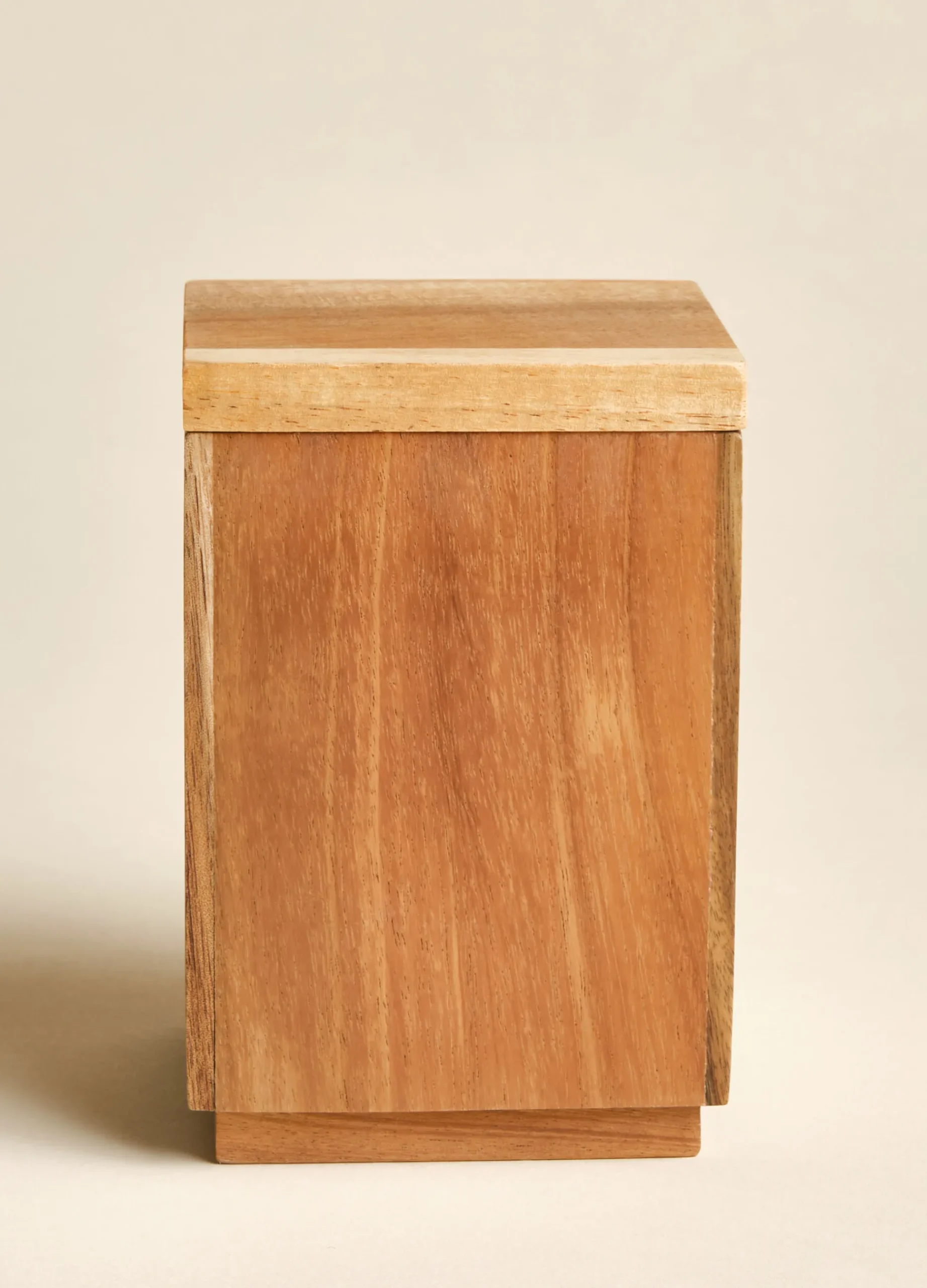 Portaspazzolini con coperchio in legno di acacia*Croff Hot