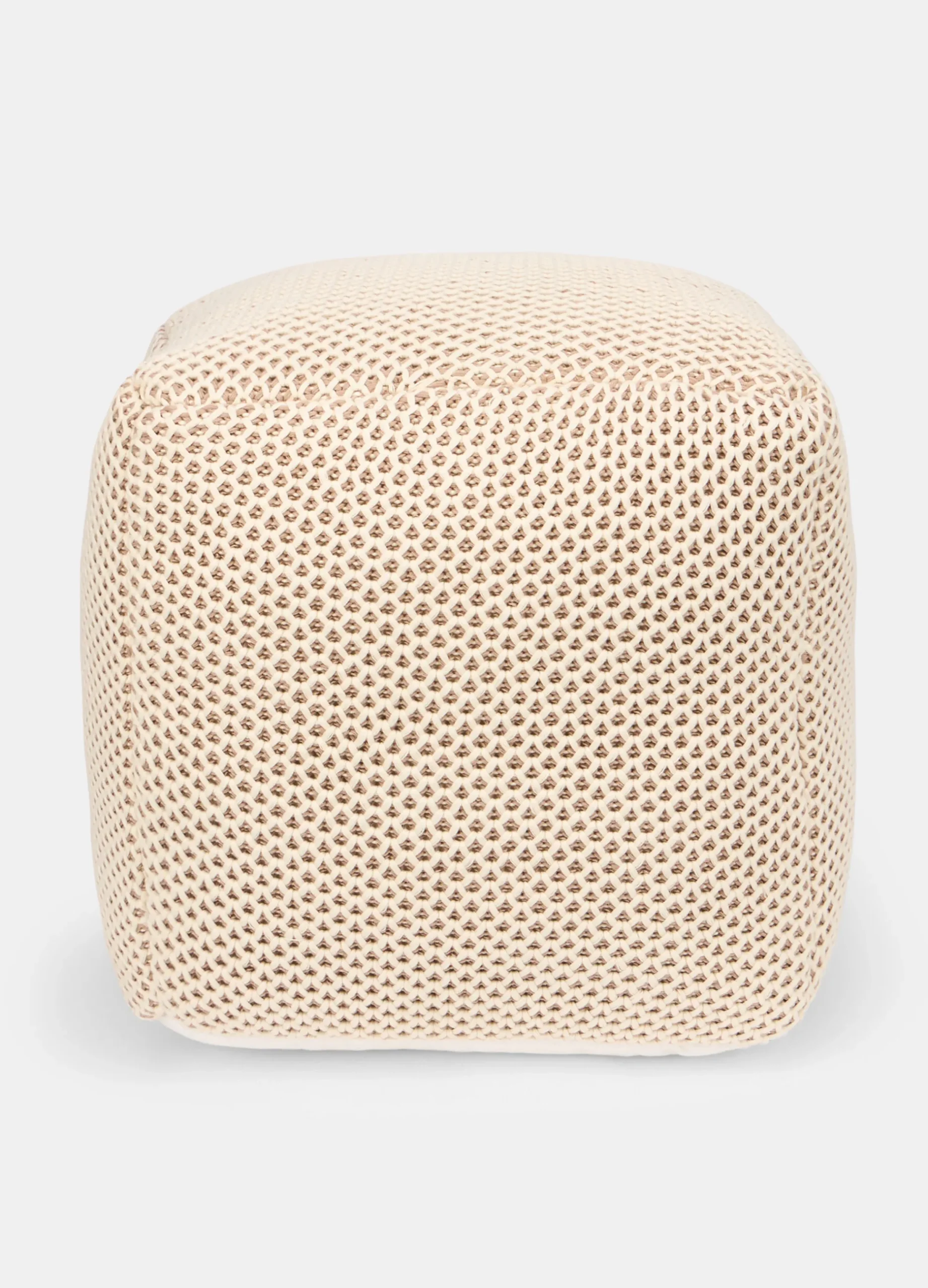 Pouf quadrato a maglia*Croff Online