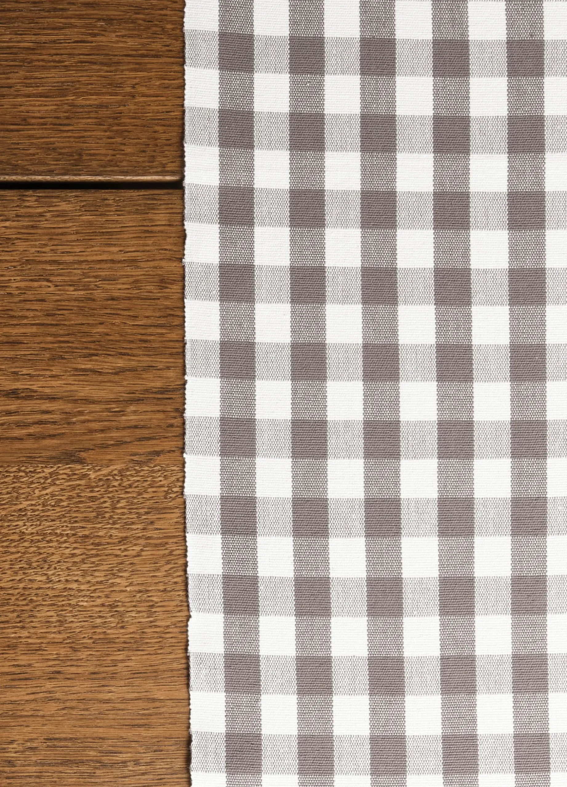Runner in cotone a quadretti*Croff