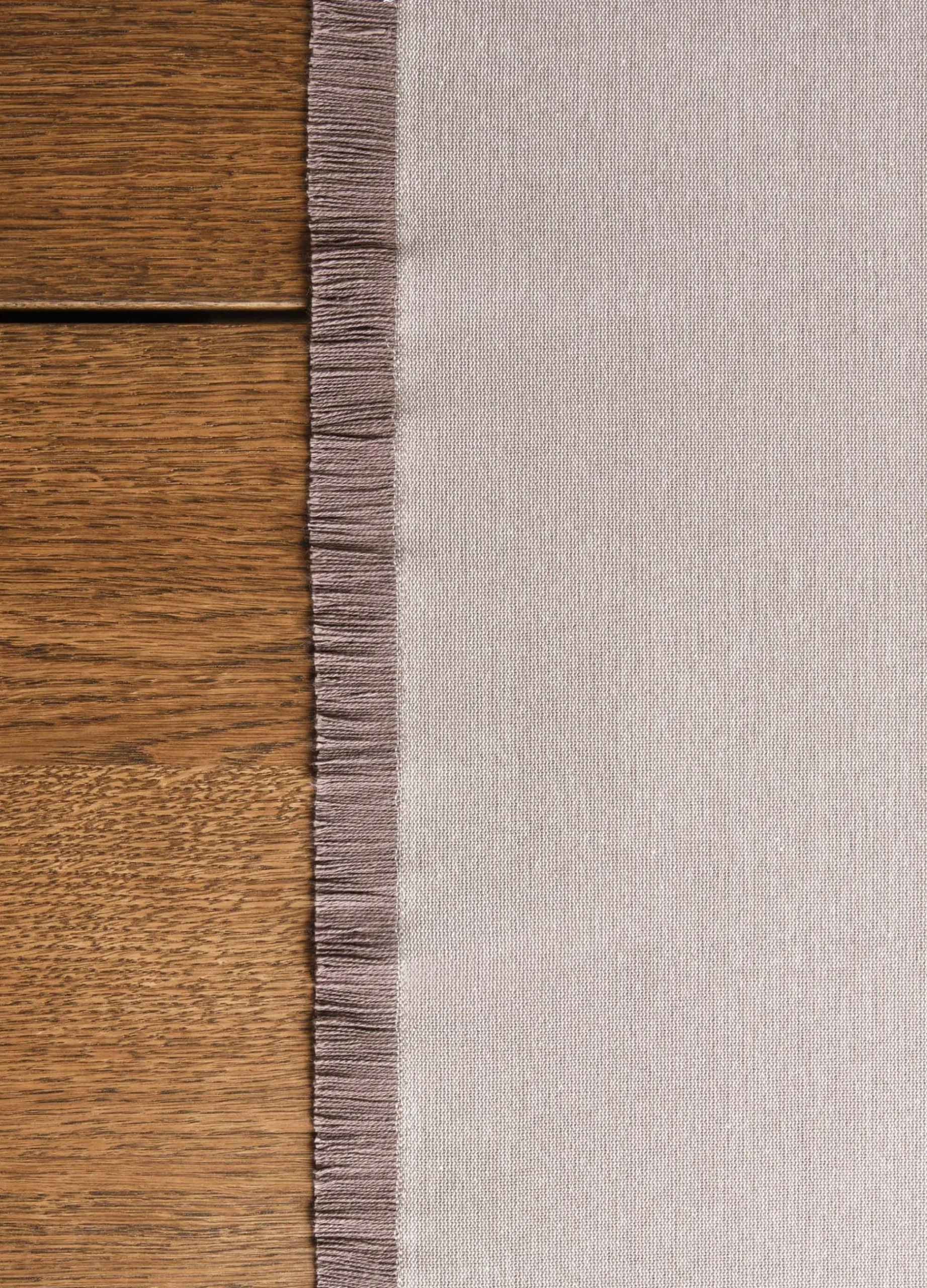 Runner in cotone con frange*Croff Discount
