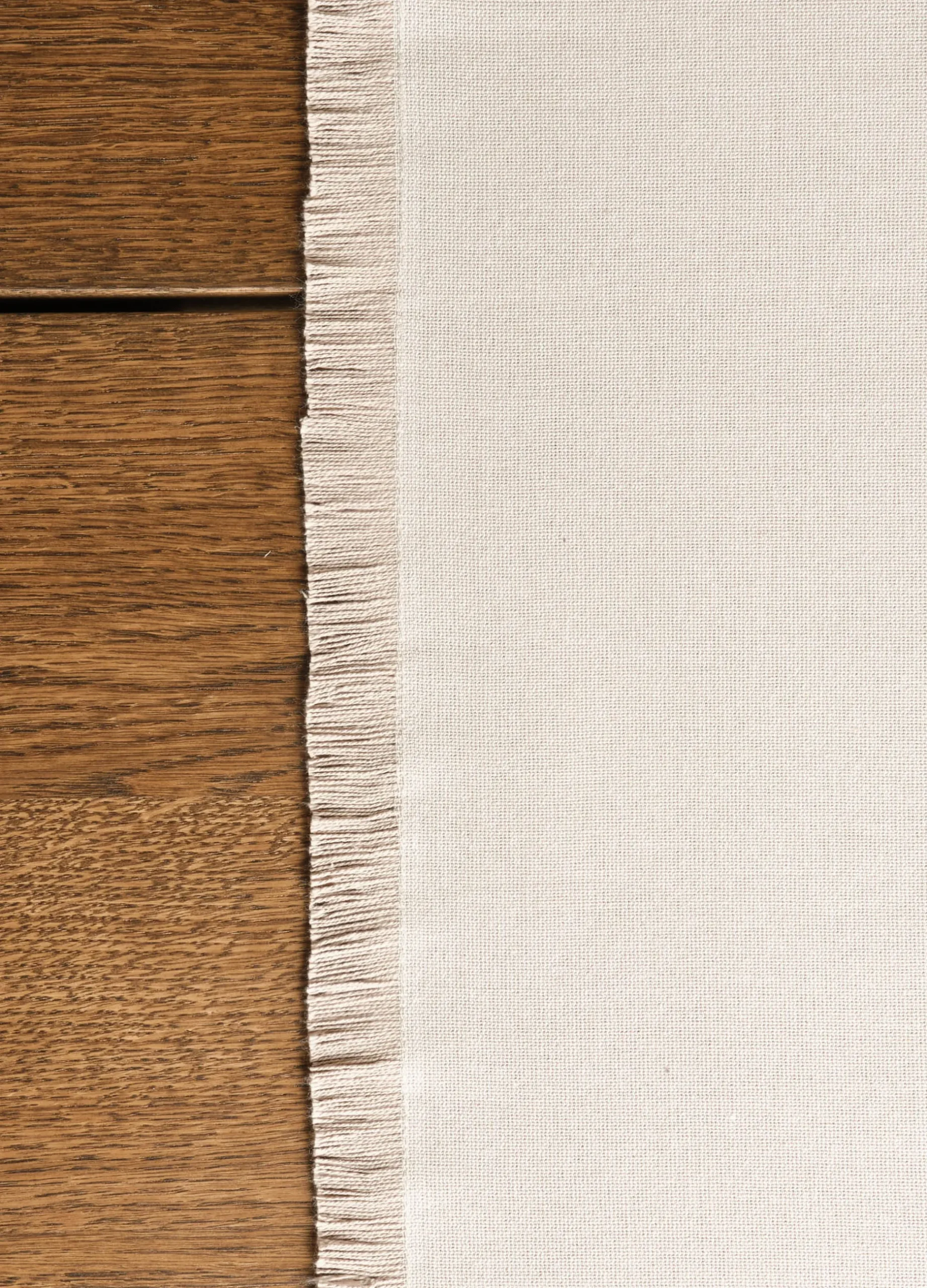Runner in cotone con frange*Croff