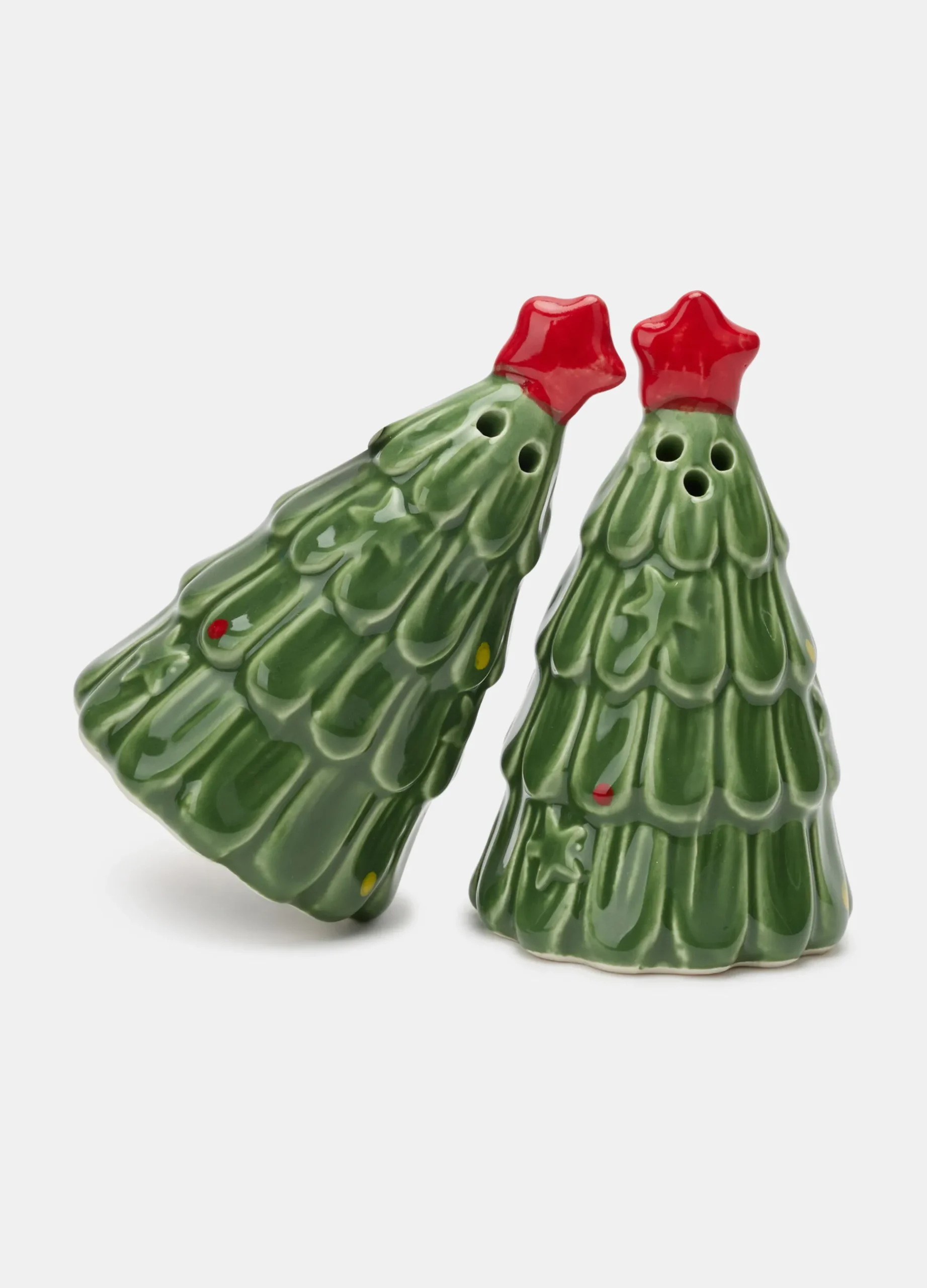 Saliera e pepiera albero di Natale in ceramica*Croff Sale