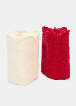 Set 4 asciugamani ospiti in spugna di cotone*Croff New