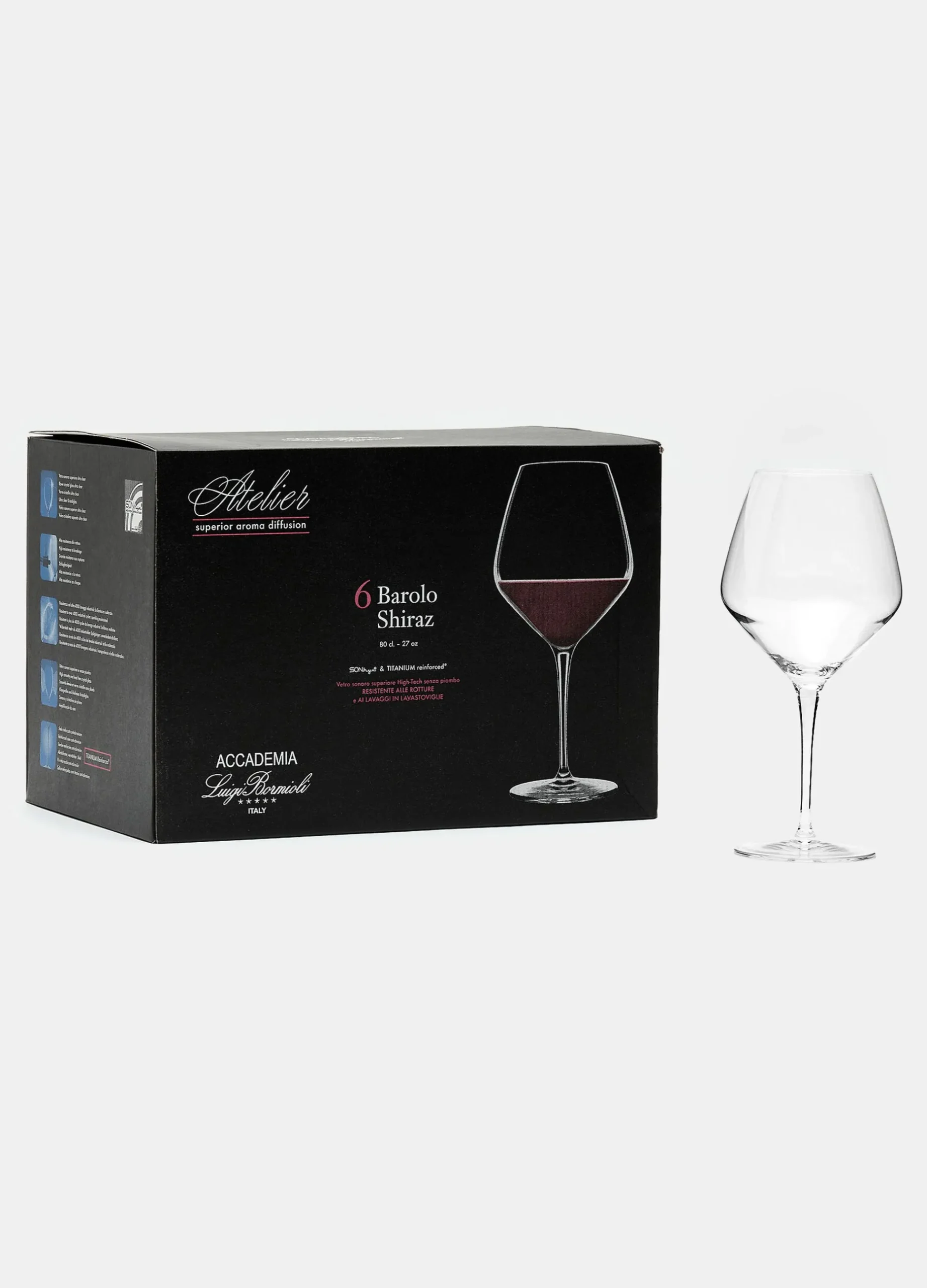 Set 6 calici da vino rosso*Croff New