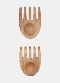 Set 2 posate piccole per insalata in acacia*Croff New