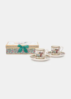 Set 2 tazzine da caffè con stampa cavalli*Croff Sale
