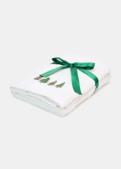 Set asciugamani con ricamo abeti*Croff Discount