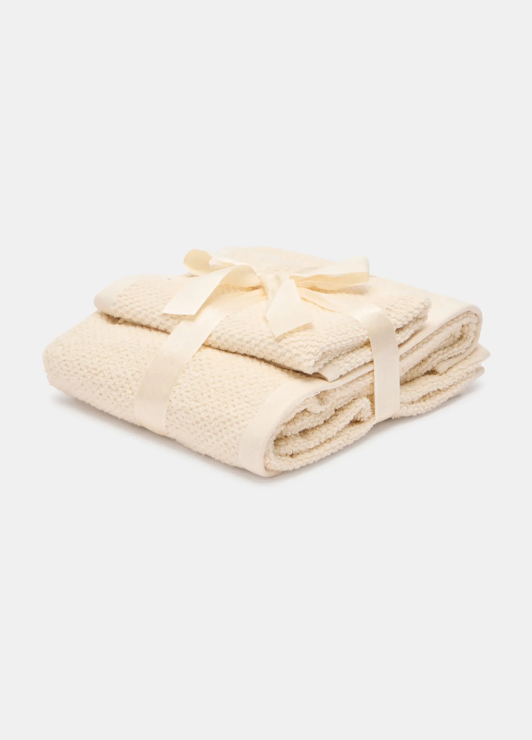 Set asciugamani in spugna di cotone*Croff Outlet