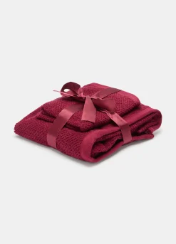 Set asciugamani in spugna di cotone*Croff Discount