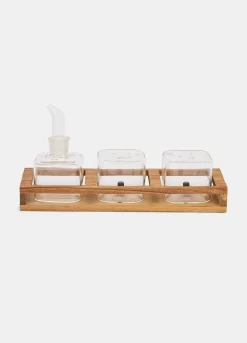 Set olio sale e pepe in vetro*Croff Clearance