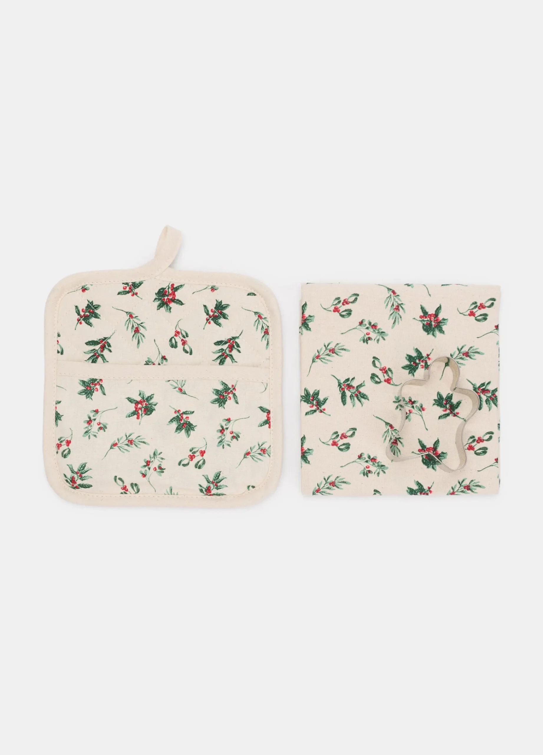 Set presina, strofinaccio e stampo per biscotti*Croff Clearance