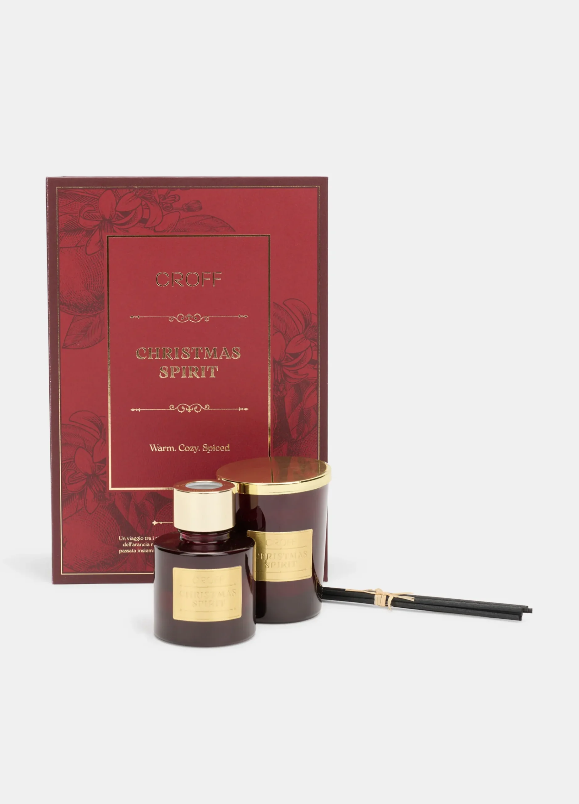 Set profumatore ambiente e candela Christmas Spirit*Croff Discount
