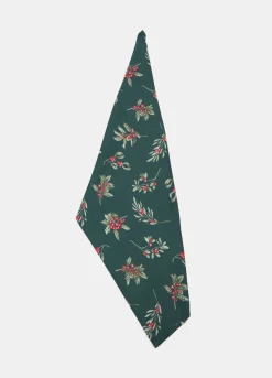 Strofinaccio in cotone con stampa vischio*Croff Outlet