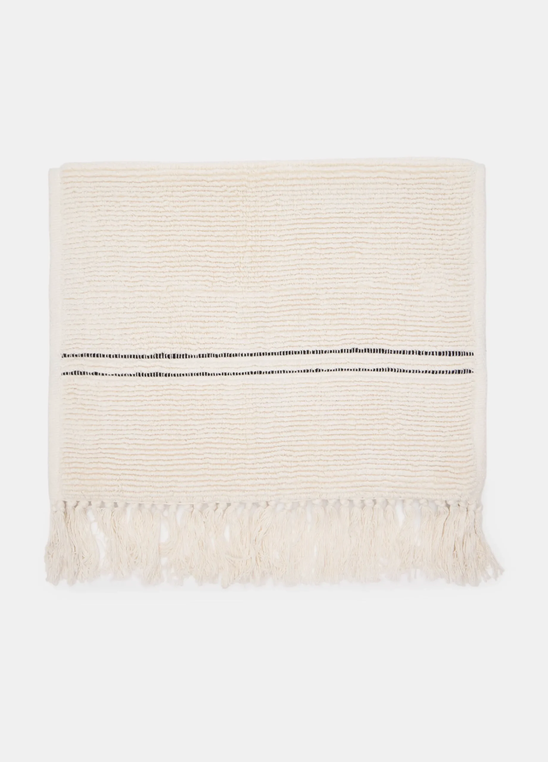 Tappetino per il bagno in cotone con frange*Croff Discount