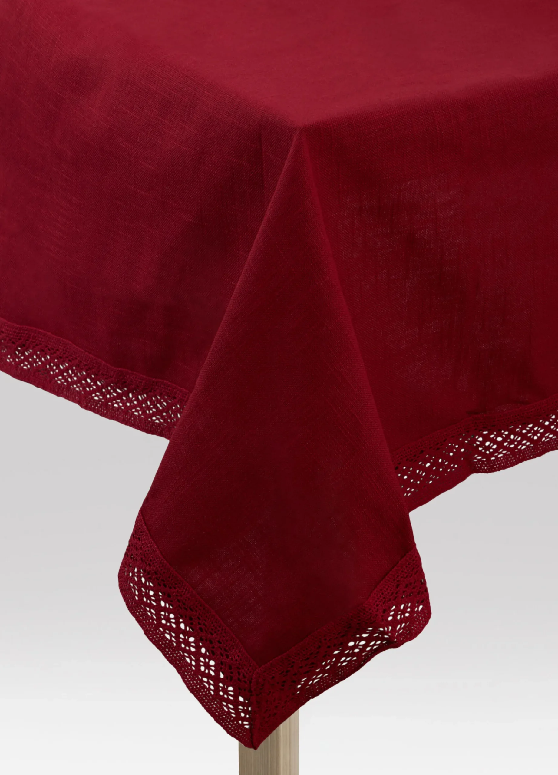 Tovaglia 8 posti in cotone con orlo*Croff Clearance