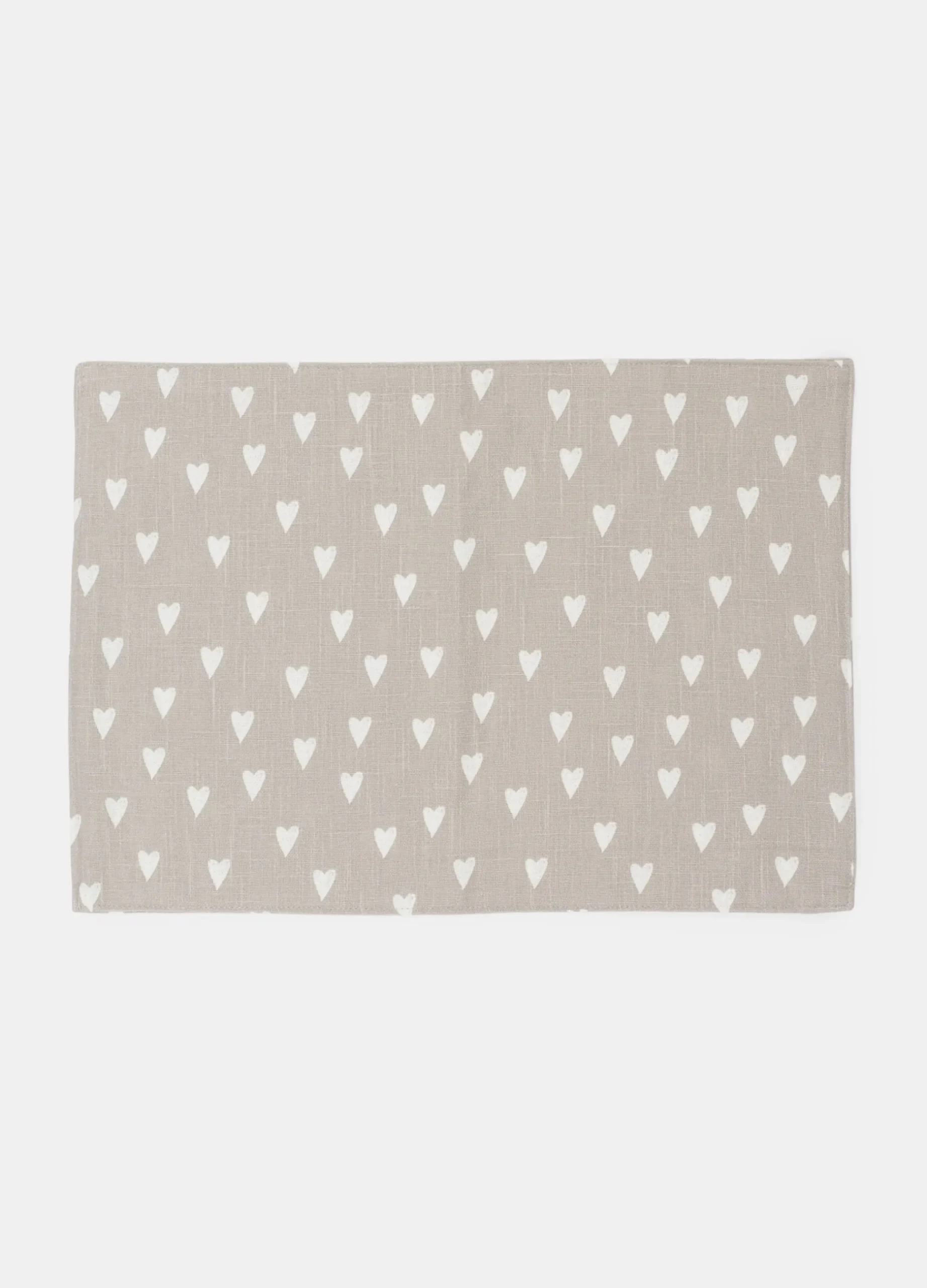 Tovaglietta rettangolare in cotone a cuori*Croff Best