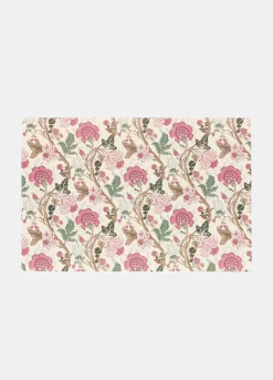 Tovaglietta rettangolare plastificata a fiori Made in Italy*Croff Hot