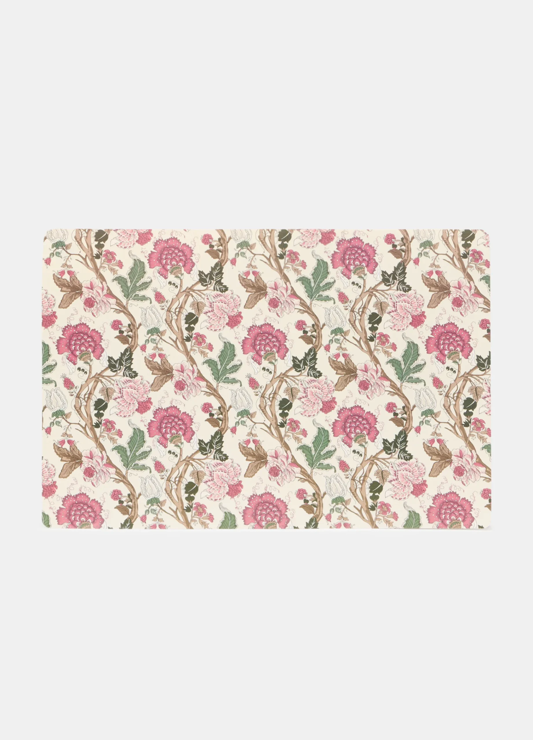 Tovaglietta rettangolare plastificata a fiori Made in Italy*Croff Hot