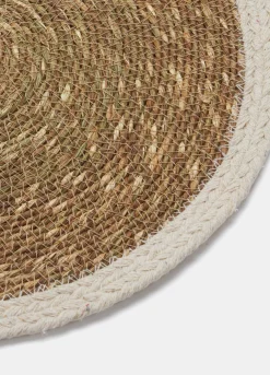 Tovaglietta rotonda in juta e bio cotton*Croff Online