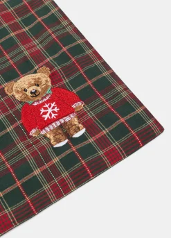 Tovaglietta tartan con ricamo Teddy Bear*Croff