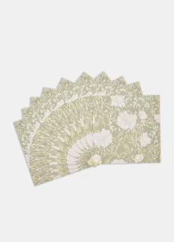 Tovaglioli in carta con stampa a fiori Made in Italy*Croff