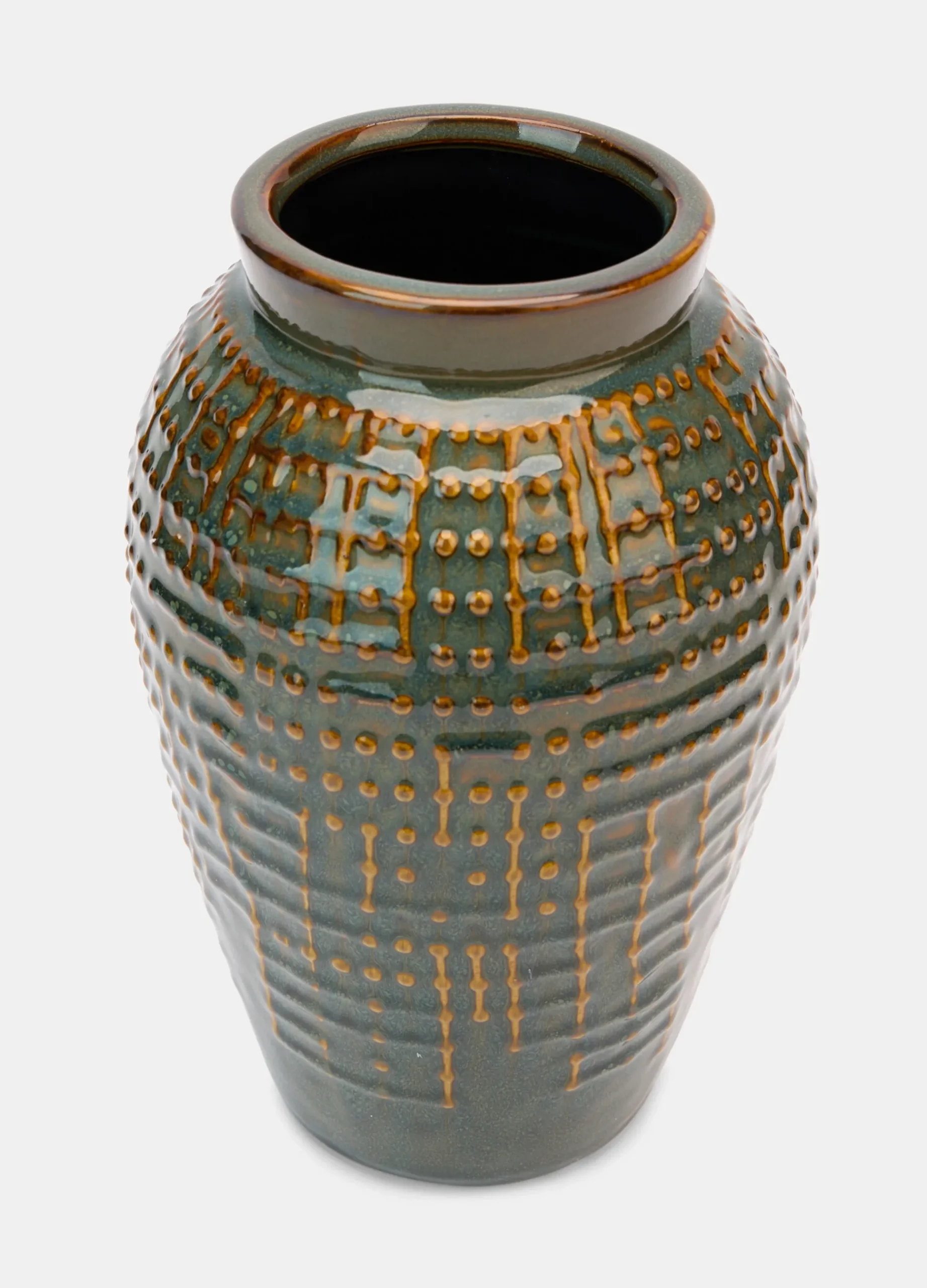 Vaso in ceramica smaltata e screziata*Croff Clearance