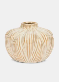 Vaso medio in ceramica scanalata*Croff Discount