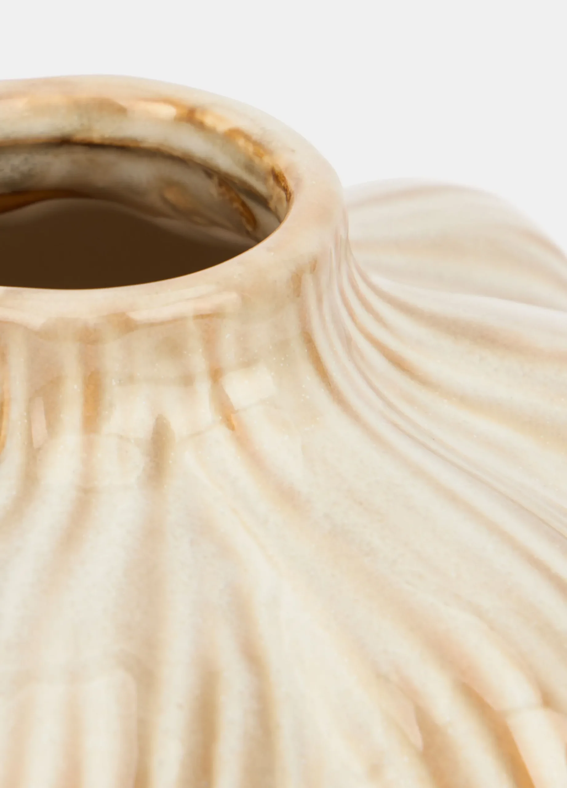 Vaso medio in ceramica scanalata*Croff Discount
