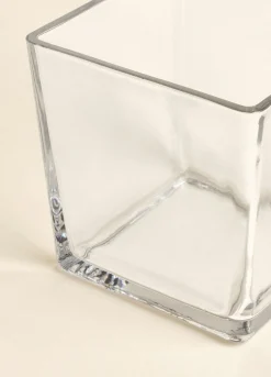 Vaso squadrato piccolo in vetro spesso*Croff Hot